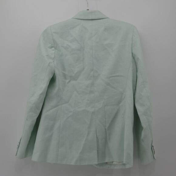 J Crew Parke Blazer In Stretch Linen Sea Spray H9710 Size 6 - Picture 2 of 16